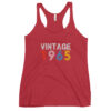 Vintage 1965 60Year Old 60th birthday Gifts Women's Racerback Tank
