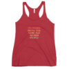 Its Weird Being The Same Age As Old People Funny Quotes Women's Racerback Tank