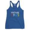 Vintage 1965 60Year Old 60th birthday Gifts Women's Racerback Tank