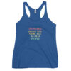 Its Weird Being The Same Age As Old People Funny Quotes Women's Racerback Tank