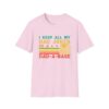 Funny dad jokes in dad-a-base vintage for father's day Mens  Unisex Softstyle T-Shirt - Fun Gift for Dads