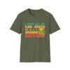 Funny dad jokes in dad-a-base vintage for father's day Mens  Unisex Softstyle T-Shirt - Fun Gift for Dads