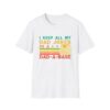 Funny dad jokes in dad-a-base vintage for father's day Mens  Unisex Softstyle T-Shirt - Fun Gift for Dads