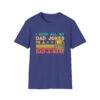 Funny dad jokes in dad-a-base vintage for father's day Mens  Unisex Softstyle T-Shirt - Fun Gift for Dads